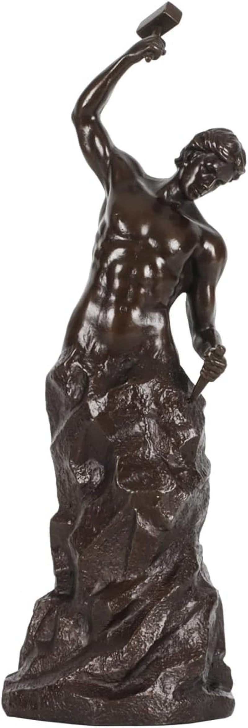 Bronze Self Made Man Statue Abstract Inspirational Sculpture Gorgeous Home Office Decor 10.2 Inches