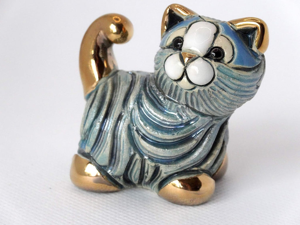 Handmade Sculpted Ceramic Mini Cat Figurine Collection M05 - the Minis