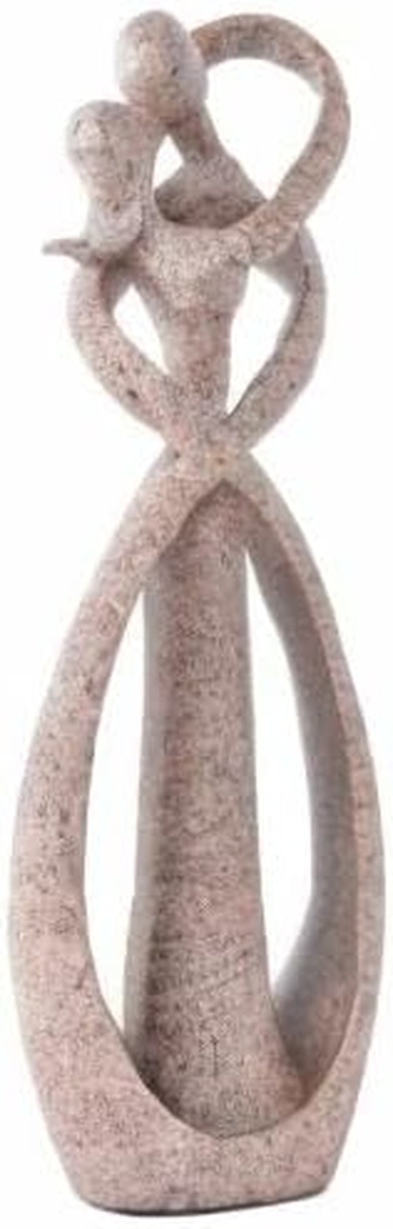 Couple Statue for Home Decor,Hugging Couple Figurines,Valentines Decor,Modern Romantic Sculptures for Living Room Bedroom Office(Sandstone)
