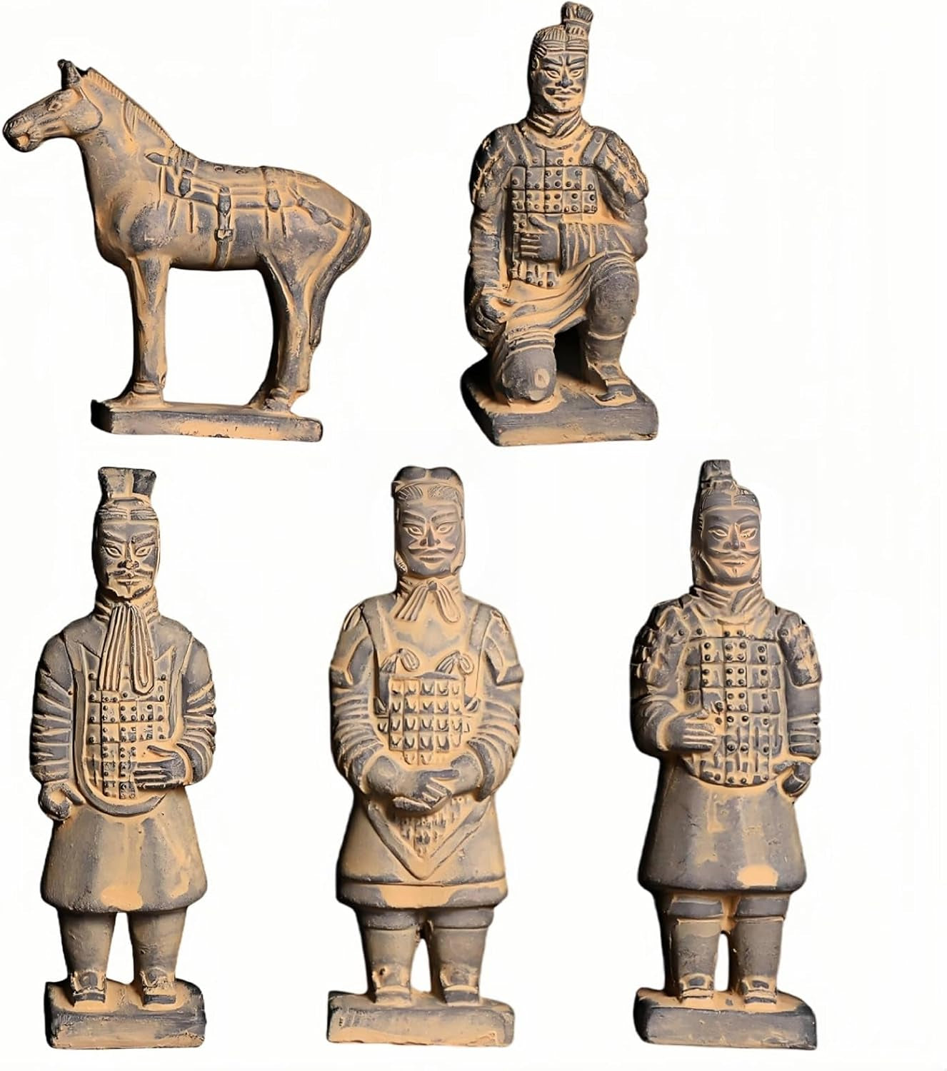 Home Decor Accents Sculptures, Retro Farmhouse Statues Table Display Decor, Collectible Figurines Set for Shelf Decoration Present