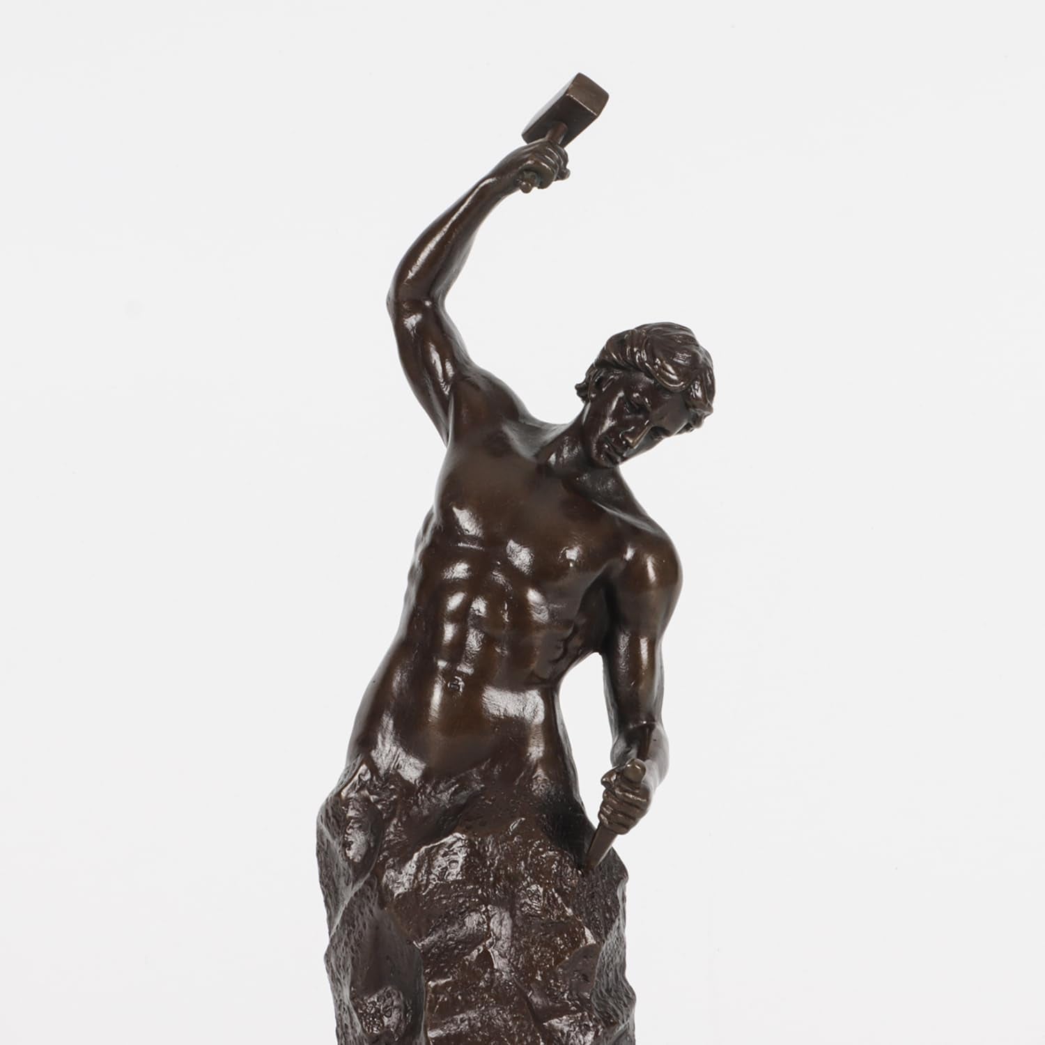 Bronze Self Made Man Statue Abstract Inspirational Sculpture Gorgeous Home Office Decor 10.2 Inches