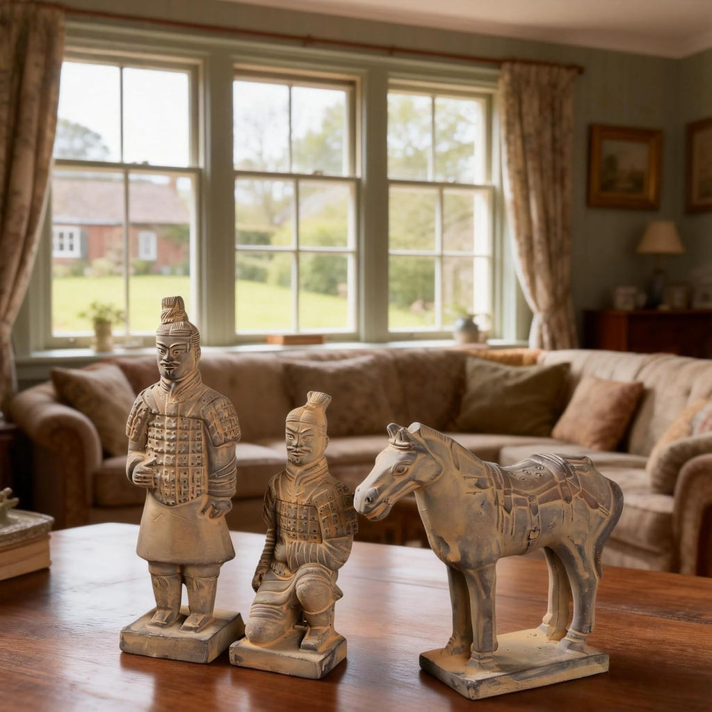 Home Decor Accents Sculptures, Retro Farmhouse Statues Table Display Decor, Collectible Figurines Set for Shelf Decoration Present