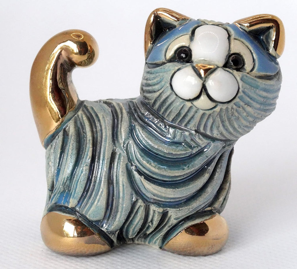 Handmade Sculpted Ceramic Mini Cat Figurine Collection M05 - the Minis