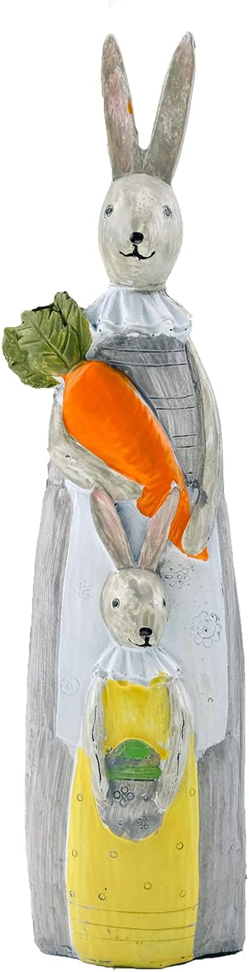 Rabbit Statue Sculpture for Home, Office, Bookshelf,Tv Stand Decoration Resin Animal Sculpture Minimalist Style Crafts Gift for Friend or Family, Animal Lovers (Women)