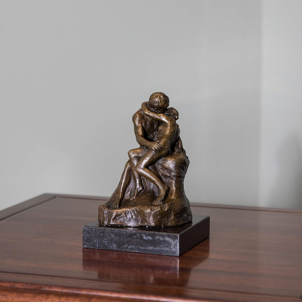 The Kiss Bronze Statues Sculptures Home Decor Rodin Metal Figurines TPE-186