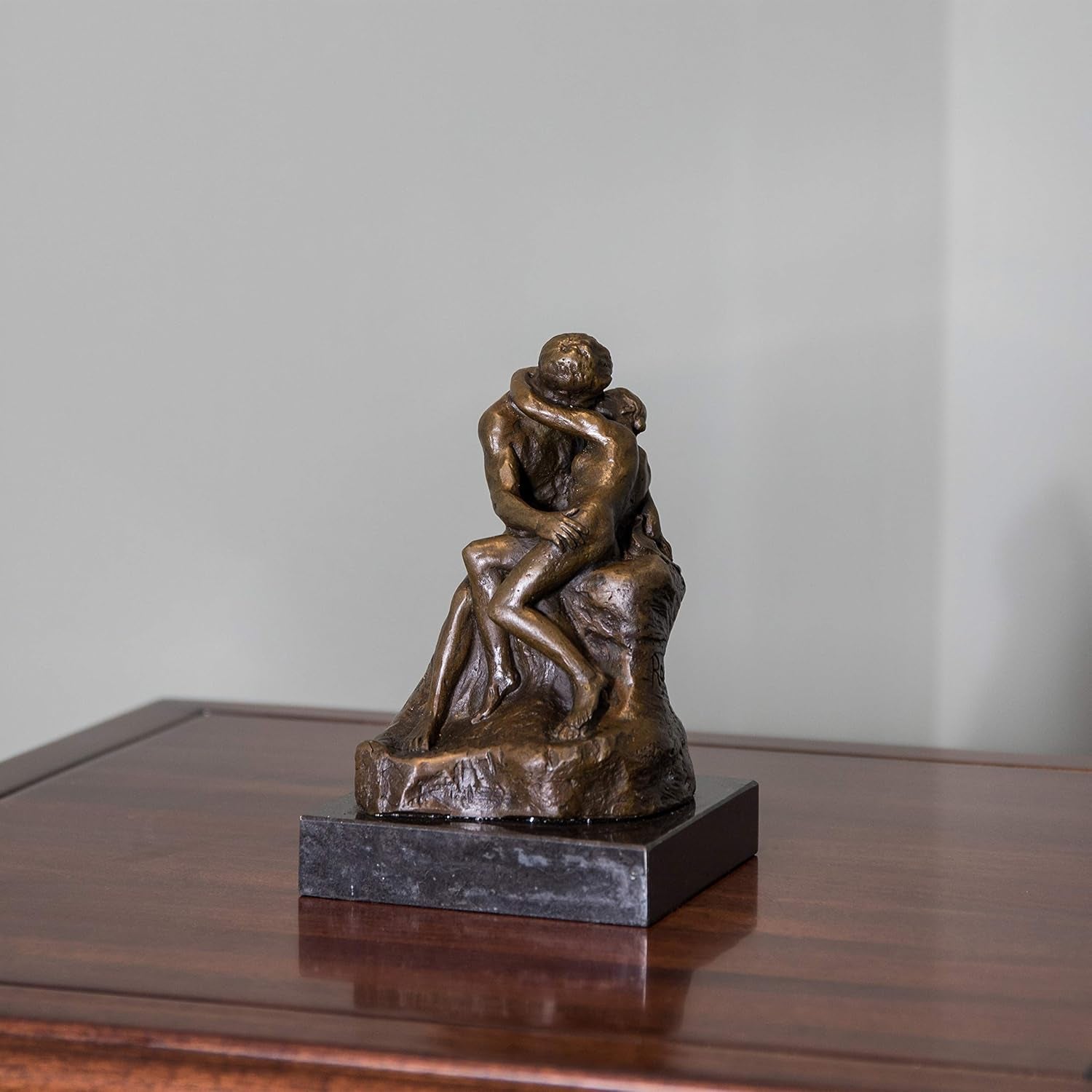 The Kiss Bronze Statues Sculptures Home Decor Rodin Metal Figurines TPE-186